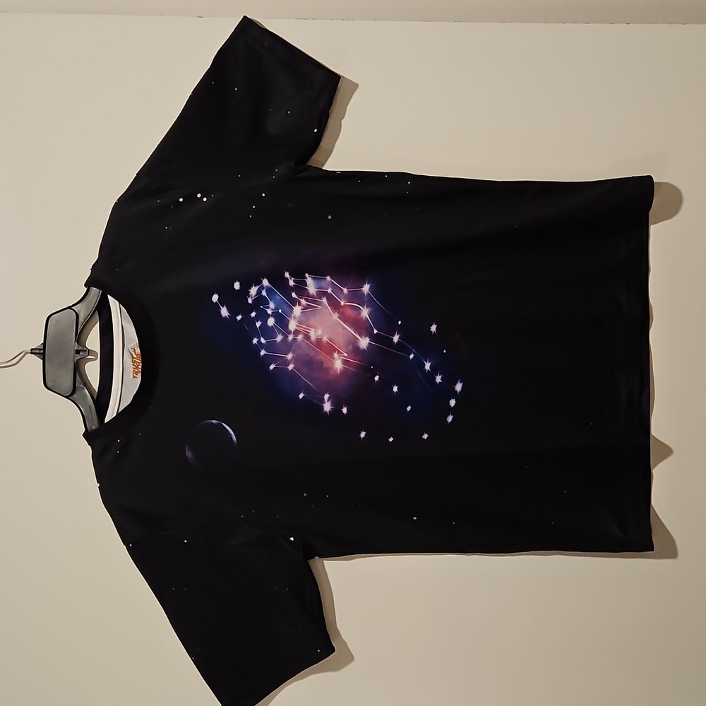 PrestonPlayz Fire Black short sleeve graphic tee Large Gamer minecraft youtube